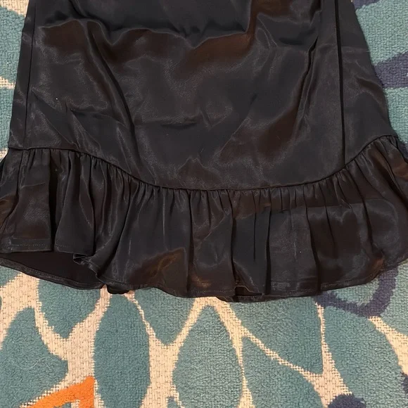 Anthropologie ruffled satin mini dress - Picture 8 of 10